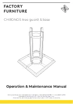 Factory Furniture Chronos Operation & Maintenance Manual preview