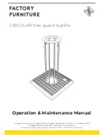 Preview for 1 page of Factory Furniture Circular Operation & Maintenance Manual