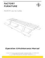 Preview for 1 page of Factory Furniture NORTH Operation & Maintenance Manual