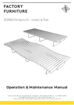 Preview for 1 page of Factory Furniture Ribbon Twist Operation & Maintenance Manual