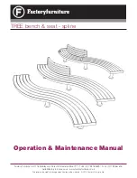 Preview for 1 page of Factory Furniture SPLINE TREE Operation & Maintenance Manual