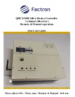 Preview for 1 page of Factron QHC24MR Quick Start Manual