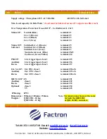 Preview for 8 page of Factron QHC24MR Quick Start Manual