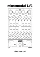 Предварительный просмотр 1 страницы Faderfox micromodul LV3 User Manual