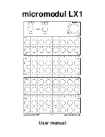 Faderfox micromodul LX1 User Manual предпросмотр