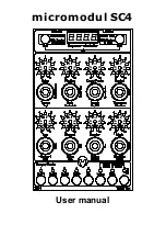 Faderfox Micromodul SC4 User Manual preview