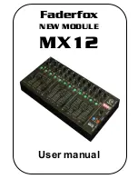 Preview for 1 page of Faderfox MX 12 User Manual