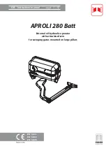 fadini APROLI 280 BATT Instruction Manual preview