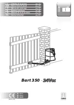 fadini Bart 350 Instruction Manual preview