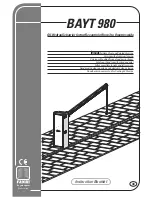 Preview for 1 page of fadini BAYT 980 Instruction Booklet
