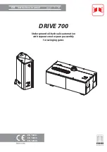 Preview for 1 page of fadini DRIVE 700 Instruction Manual