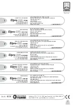 Preview for 1 page of fadini Elpro 220 Instruction Manual