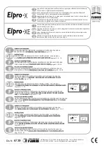 fadini Elpro X Instructions Manual preview