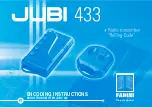 Preview for 1 page of fadini Jubi 433 Coding Instructions Manual