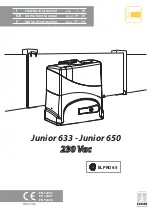 Preview for 1 page of fadini Junior 633 Instruction Manual