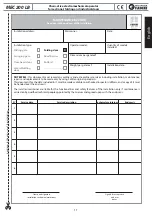 Preview for 11 page of fadini MEC 200 LB Instruction Manual