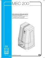 fadini MEC 200 Installation Manual предпросмотр