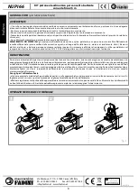 Предварительный просмотр 8 страницы fadini NUPI 66 Instruction Manual