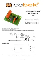 Fadisel cebek TF-3 Quick Start Manual предпросмотр