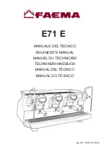 Faema E71 E Engineer'S Manual preview