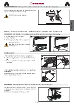 Preview for 35 page of Faema PRESTIGE + Use And Installation