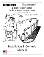 FAFCO Solar Bear Installation & Owner'S Manual preview