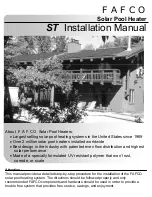 FAFCO ST Installation Manual preview
