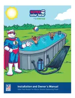 FAFCO SUPER solar beat Installation And Owner'S Manual preview