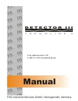 Preview for 1 page of FAG Detector III Manual