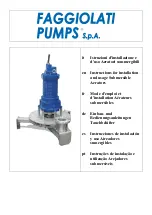 Preview for 1 page of Faggiolati Pumps AJ10 Instructions For Installation And Use Manual