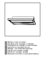 Preview for 1 page of Fagor 3CC-239E X Instruction On Mounting And Use Manual