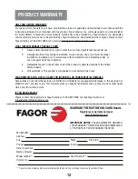 Предварительный просмотр 13 страницы Fagor 5CFB-36 Care & Instruction Manual