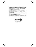 Предварительный просмотр 56 страницы Fagor 670040230 User Manual