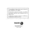 Предварительный просмотр 37 страницы Fagor 670041770 User Manual