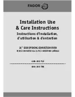 Preview for 1 page of Fagor 6HA-200 TDX Installation Use & Care Instructions