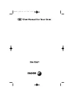 Fagor 7H-750 Series User Manual предпросмотр