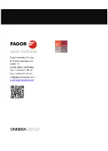 Preview for 140 page of Fagor Advance AG-061 Installation, Use & Maintenance Manual