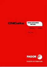 Fagor CNC 8058elite T Manual preview