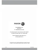 Preview for 54 page of Fagor Custom Panel Dishwasher Installation Instructions Manual