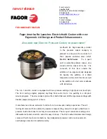 Fagor Electric Multi-Cooker Overview preview