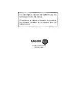 Preview for 72 page of Fagor EPC Plus User Manual