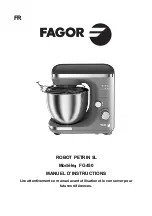 Fagor FG450 Instruction Manual preview