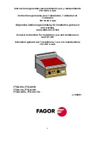 Fagor FTG/C9-05L General Instruction For Installation Use And Maintenance preview