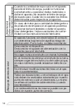 Предварительный просмотр 12 страницы Fagor IO-WMS-1615 Instruction Manual