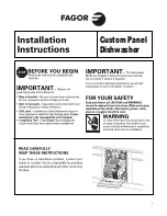 Fagor LFA-75IT Instruction Manual preview