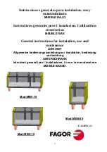 Fagor MB9-05 General Instructions For Instalation, Use And Maitenance preview