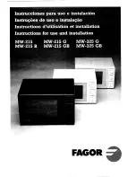 Fagor MW-215 Instructions For Use And Installation preview