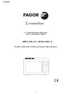 Preview for 25 page of Fagor MW4-17EG X Owner'S Instruction Manual