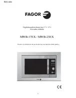 Preview for 89 page of Fagor MWB-17EX Owner'S Instruction Manual