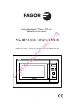 Preview for 3 page of Fagor MWB17AEGX Operating Instructions Manual